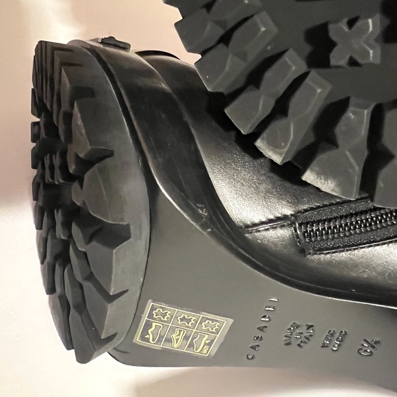 CADADEI BLACK SILVER TIP BOOTIES 6.5 - Picture 2 of 7